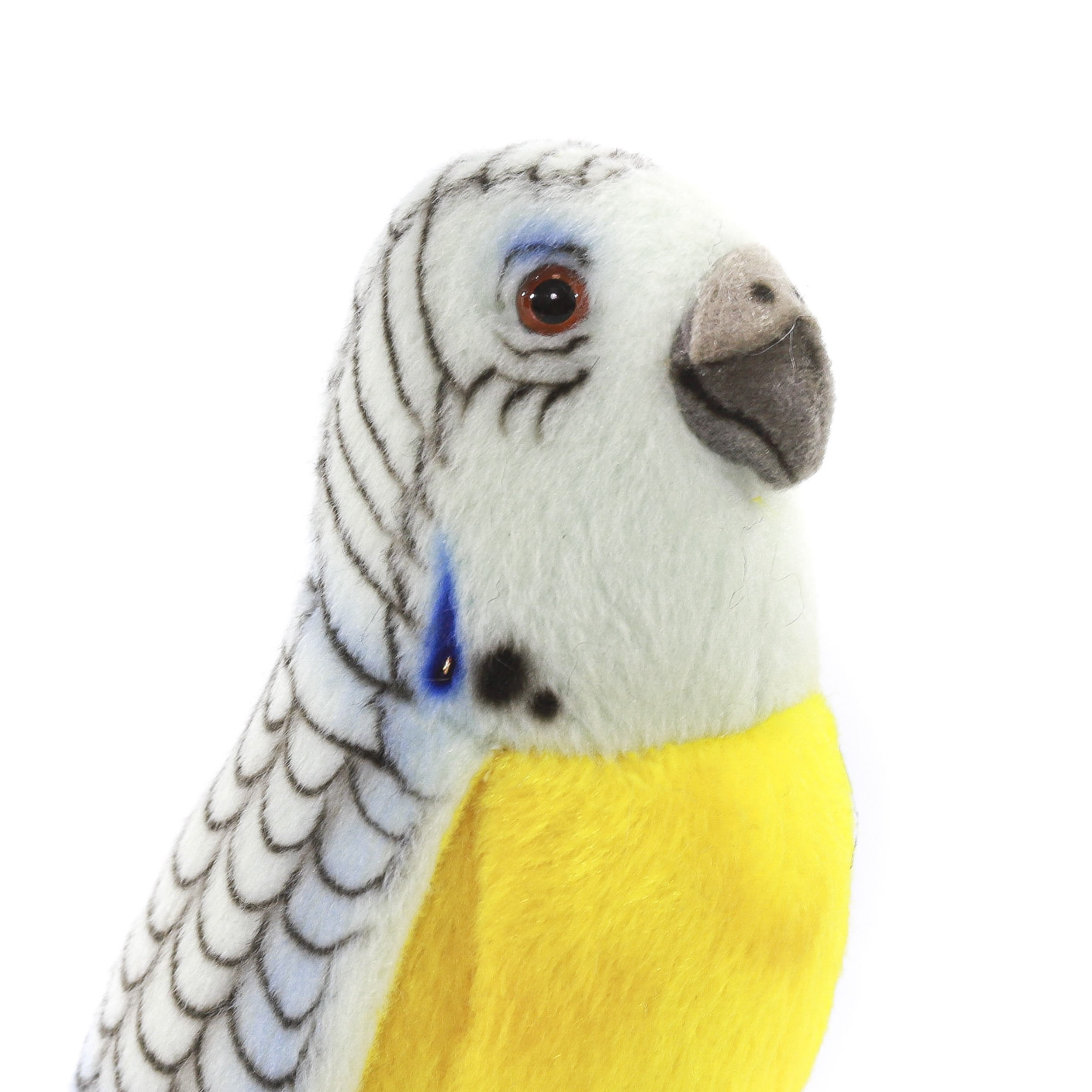 4653 попугай волнистый, голубой, 15 см