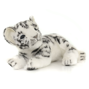 5337 тигр, детёныш, белый, 26 см