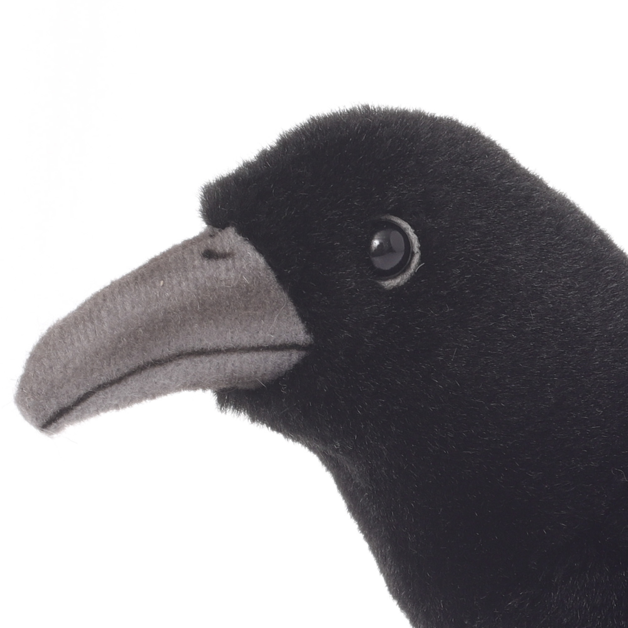 6266 птица ворон чёрный, 31 см