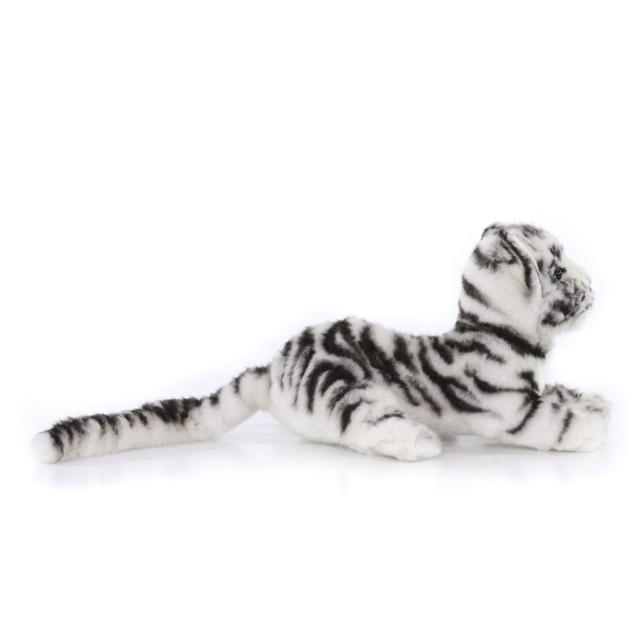 4089 тигр, детёныш, белый, 26 см