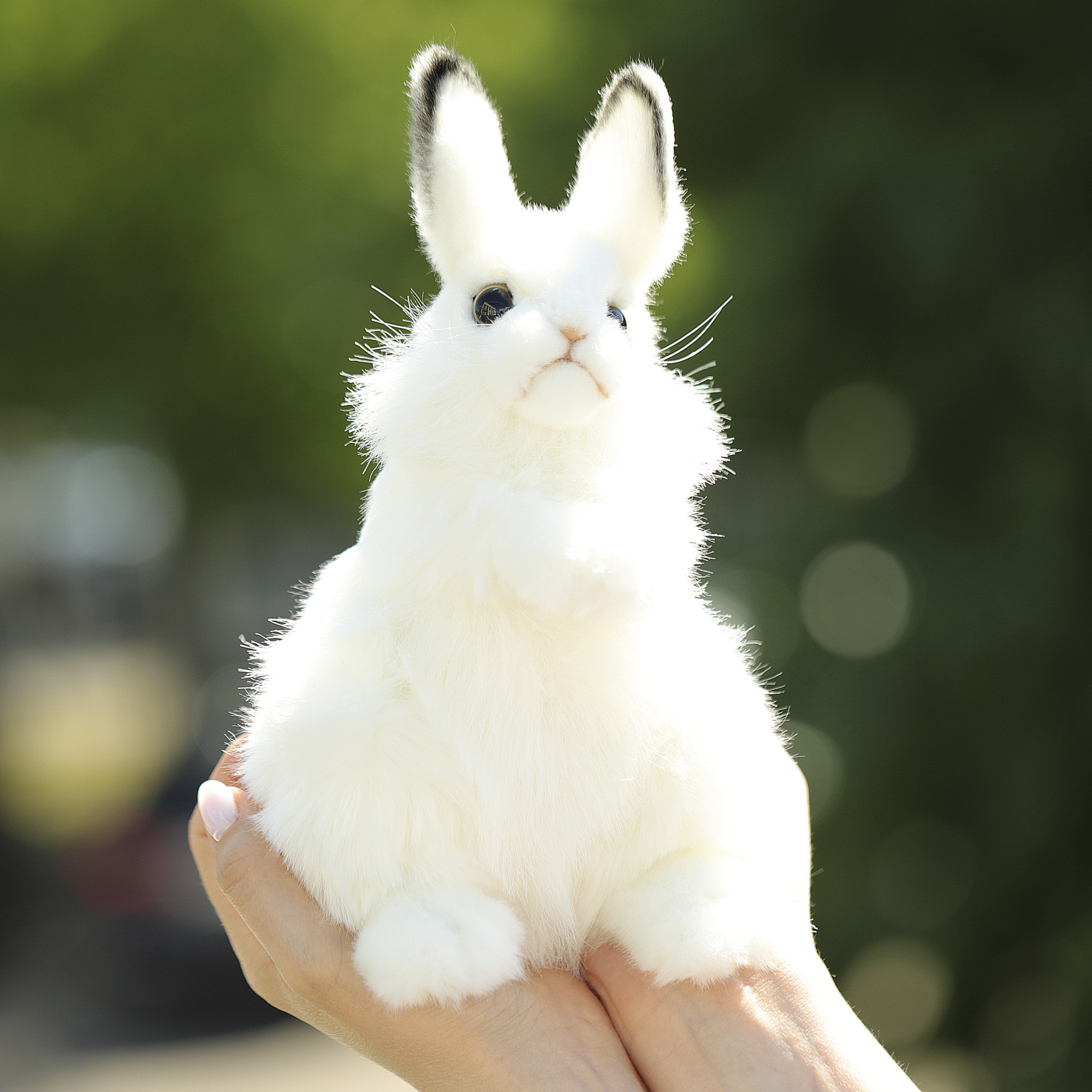 7448 Кролик, белый, 24 см