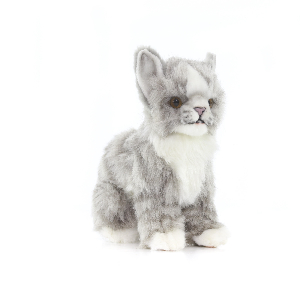Мягкая игрушка 7177 Котёнок, серый, 19 см купить