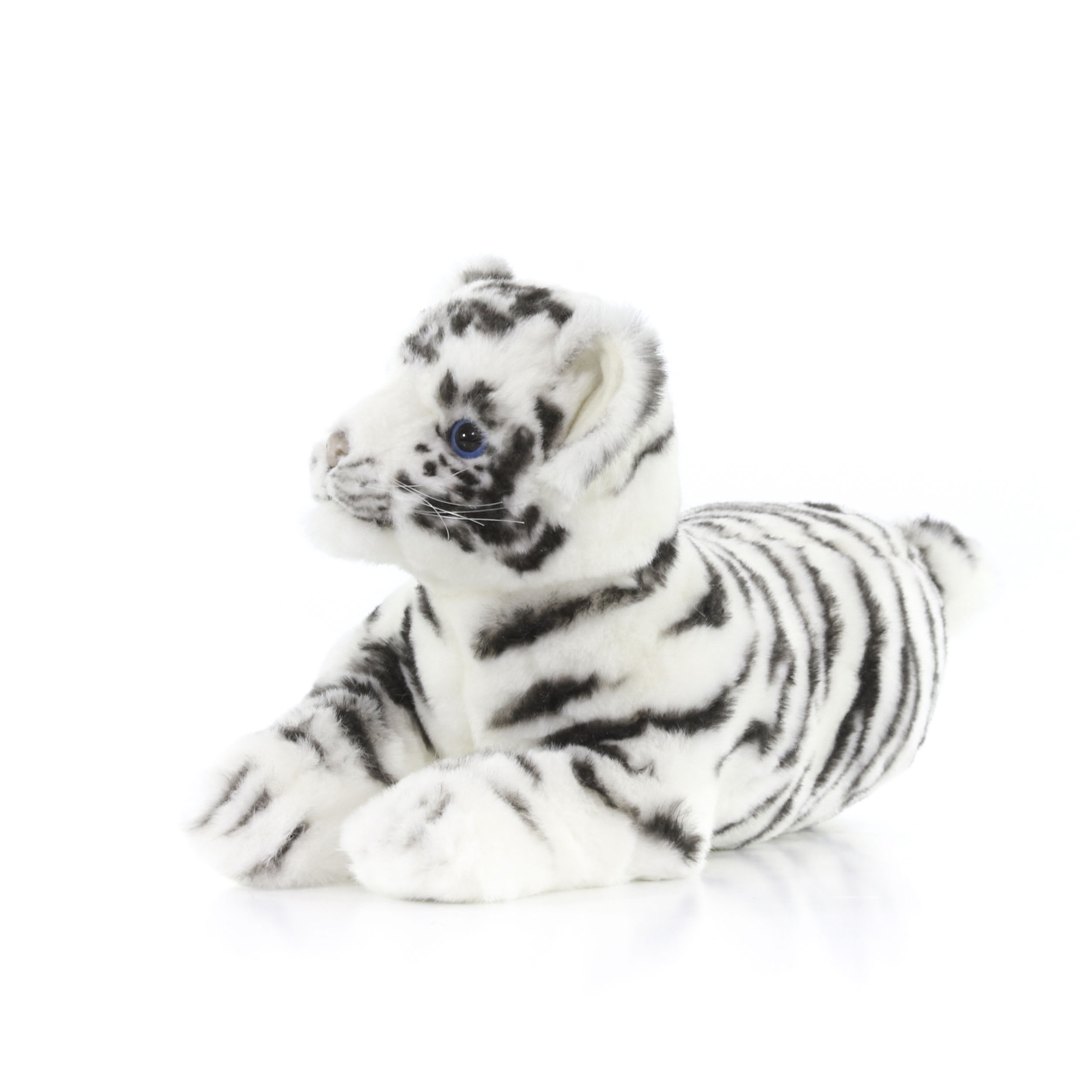 4754 Тигр, детёныш, белый, 36 см