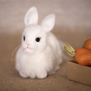 Мягкая игрушка 2832 Кролик, белый, 17 см купить