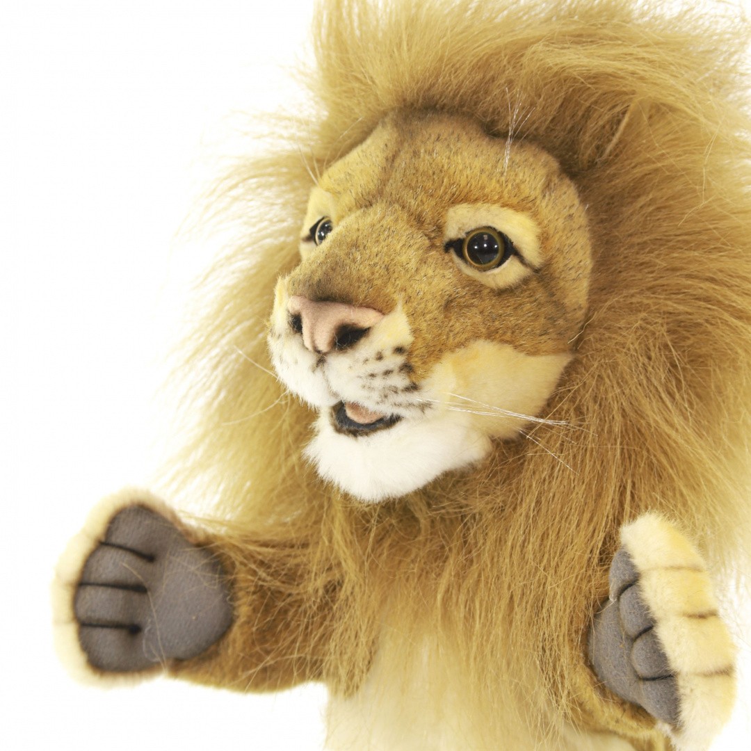 4041 лев (игрушка на руку), 28 см