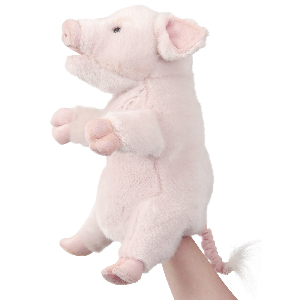 Мягкая игрушка 7339 свинья поросёнок (игрушка на руку), 25 см купить