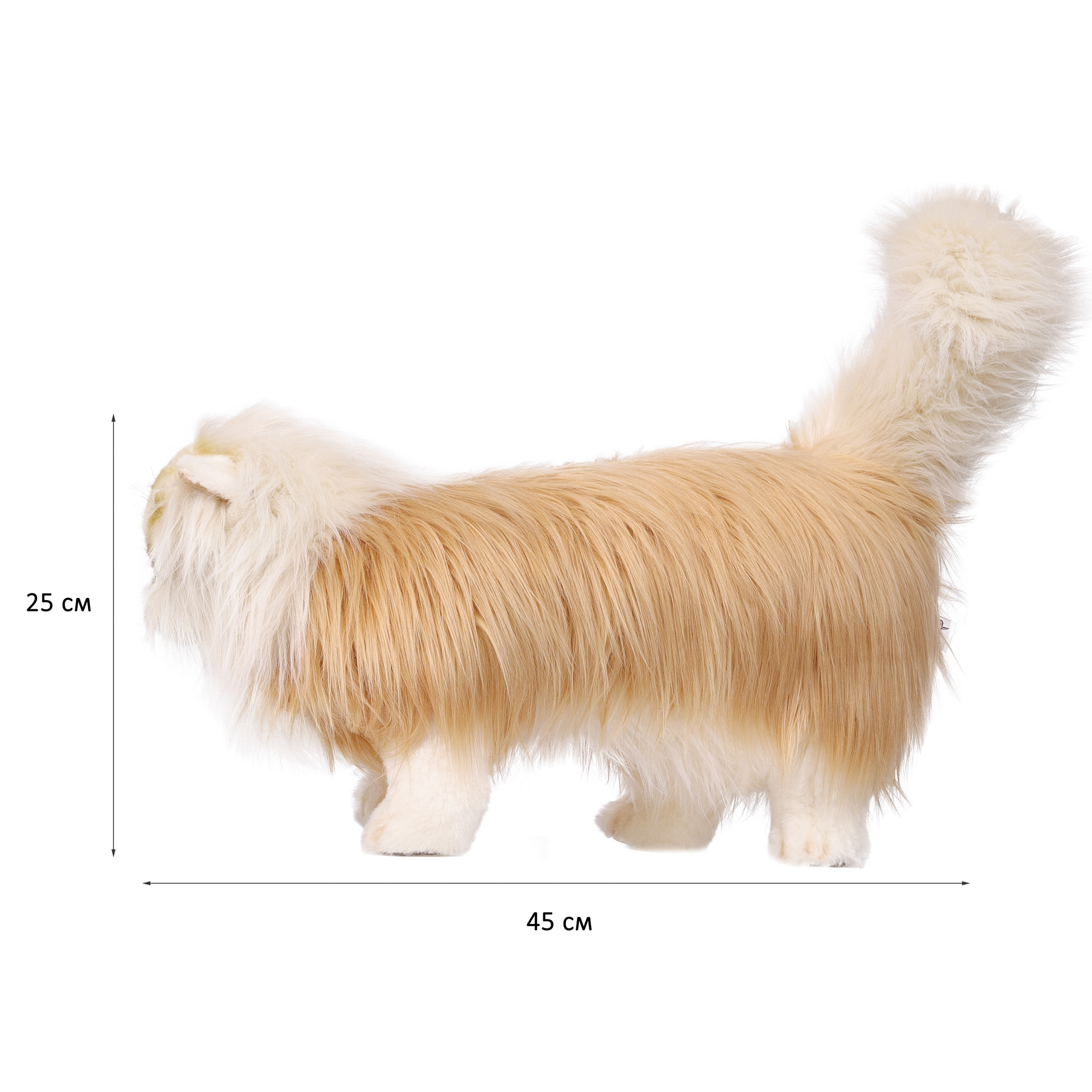 5011 кошка табби, кремовая, 45 см