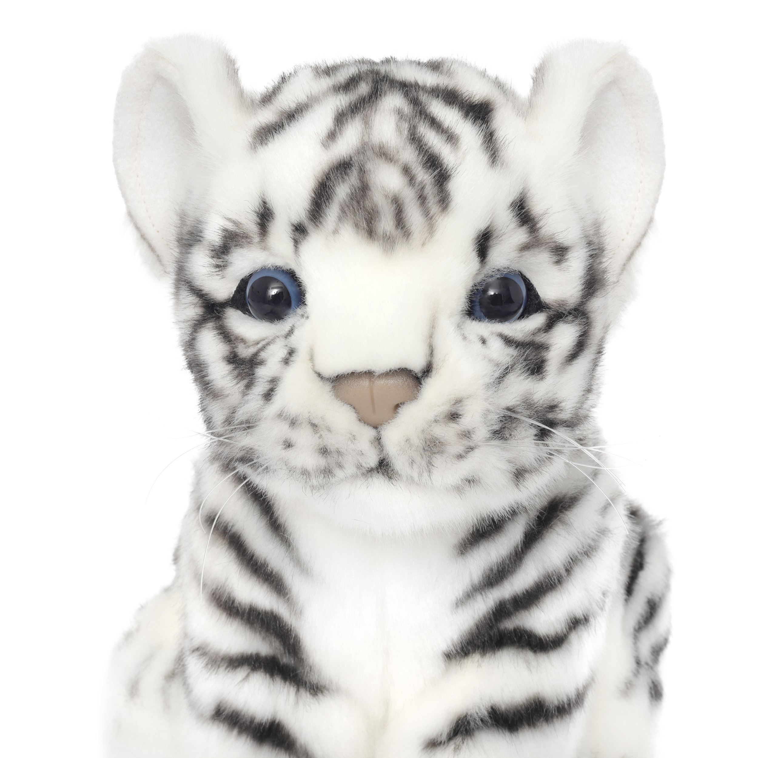 7287 тигр, детёныш, белый, 17 см