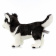 6970 Собака сибирский хаски, чёрно-белая, щенок, 20 см