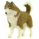 6494 собака сибирский хаски, палевая, 50 см