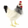 7333 курица черно-белая, 38 см