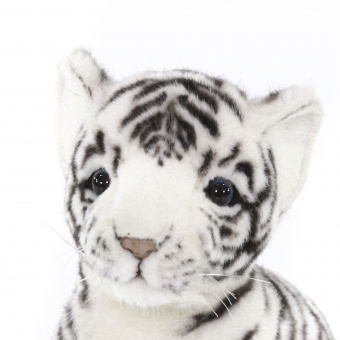 3420 тигр, детёныш, белый, 18 см