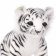 7306 Тигр амурский, детеныш, белый, 33 см