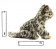 6882 Леопард сидящий, 30 см
