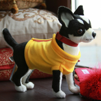 Мягкая игрушка 6384 собака чихуахуа, в желтой футболке, 27 см купить