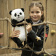 6864 панда большая, детёныш, 34 см
