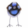 6035 птица крапивник голубой, 7 см