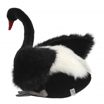Мягкая игрушка 4084 лебедь чёрный, 45 см купить