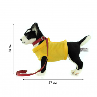 6384 собака чихуахуа, в желтой футболке, 27 см