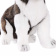 5269 собака сибирский хаски, чёрно-белая, щенок, 25 см