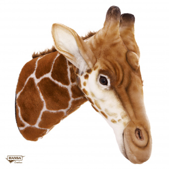 Мягкая игрушка 7149 Декоративная игрушка Голова жирафа на стену, 35 см купить