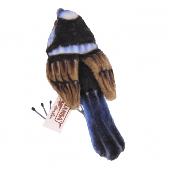 Мягкая игрушка 6035 птица крапивник голубой, 7 см купить