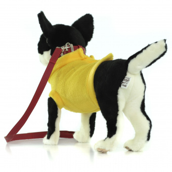 6384 Собака чихуахуа, в желтой футболке, 27 см