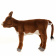3456 бык, телёнок, коричневый, 34 см