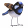 6035 птица крапивник голубой, 7 см